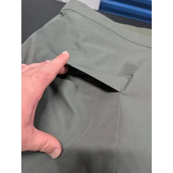 NWT Avia Cargo Skirt Hike Skort Casual Green Midnight Mini Skirt Side Slit High - Picture 3 of 8